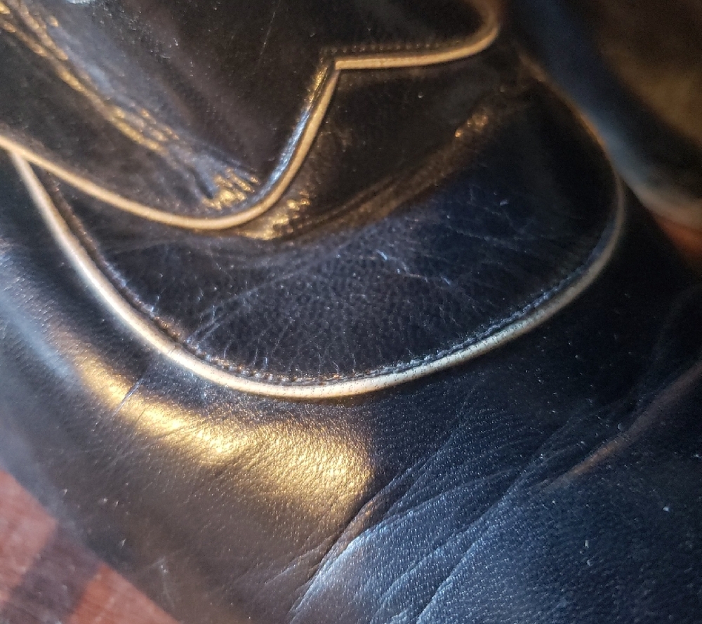 Vintage Francisco Gonzalez Black Leather Mary Jane Heels Sz 9 Made in Spain - Picture 6 of 6